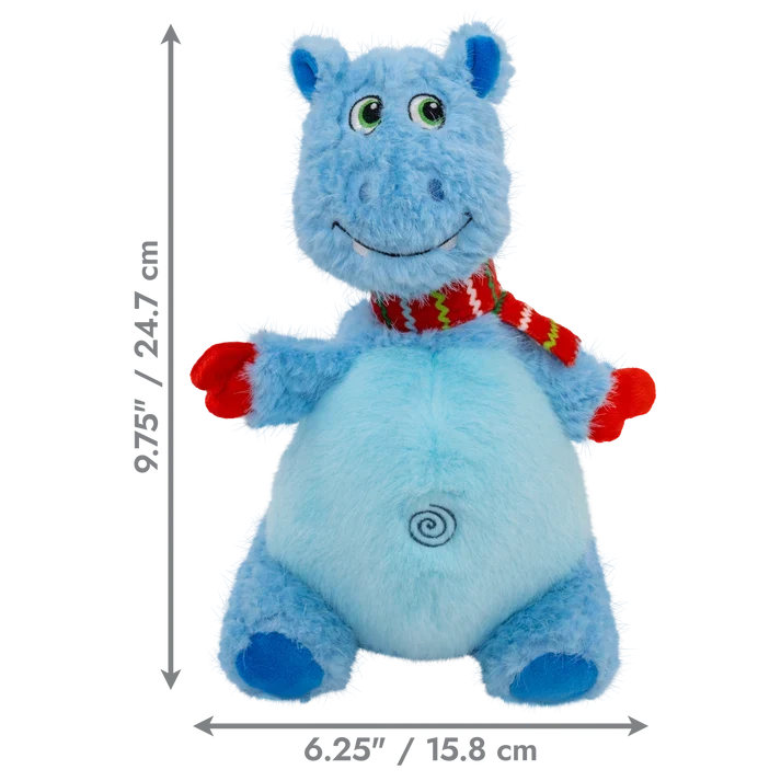 KONG Holiday 2026 Knots Belly Hippo Blue Medium/Large