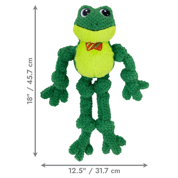KONG Holiday 2026 Knots Bow Tie Frog Large/Extra Large