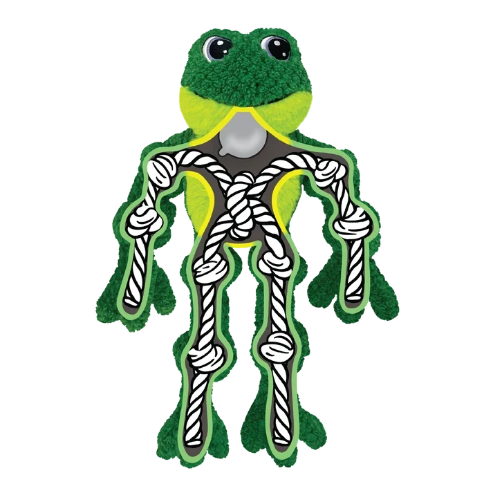 KONG Holiday 2026 Knots Bow Tie Frog Large/Extra Large