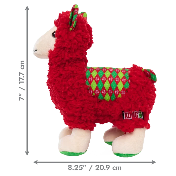 KONG Holiday 2026 Sherps Llama Red Medium