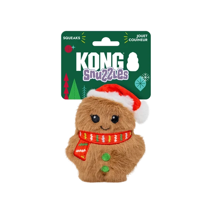 KONG Holiday 2026 Snuzzles Mini Santa Gingerbread Extra Small