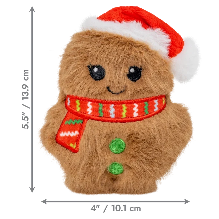 KONG Holiday 2026 Snuzzles Mini Santa Gingerbread Extra Small