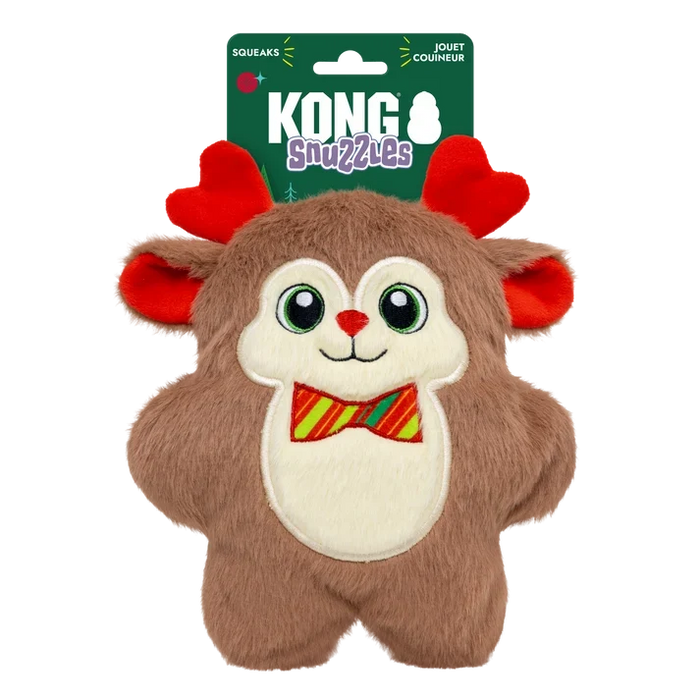 KONG Holiday 2026 Snuzzles Bow Tie Reindeer Medium