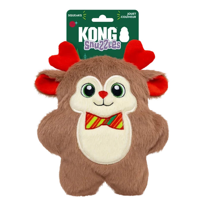 KONG Holiday 2026 Snuzzles Bow Tie Reindeer Medium