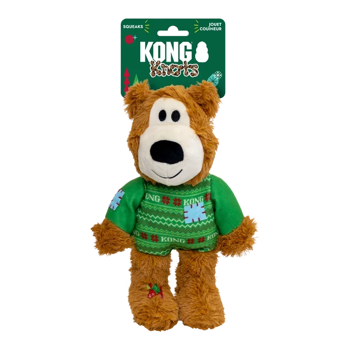 KONG Holiday 2026 Wild Knots Sweater Bear Green Medium/Large