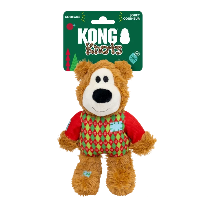 KONG Holiday 2026 Wild Knots Sweater Bear Red Small/Medium