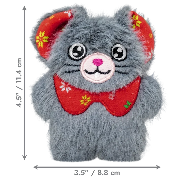 KONG Holiday 2026 Cat Snuzzles Mouse Grey