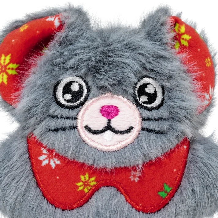 KONG Holiday 2026 Cat Snuzzles Mouse Grey