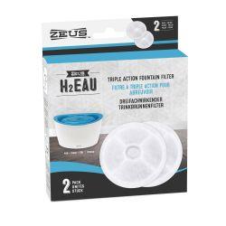 Zeus H2EAU Replacement Filters 2pk