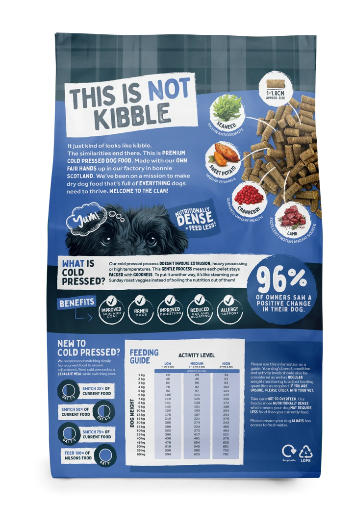 Wilsons Haggis Dry Cold Pressed Dog Food