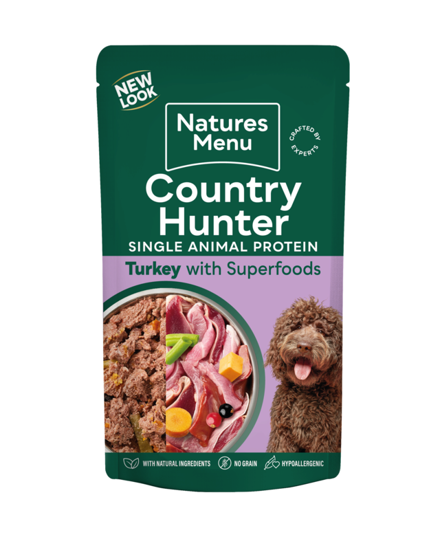 Natures Menu Country Hunter Farm Reared Turkey with Superfoods 6 x 150g