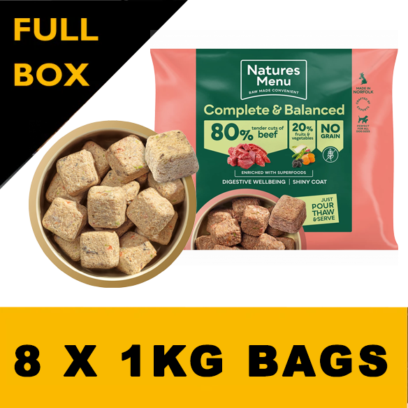 Natures Menu Country Hunter 80/20 Beef Nuggets with Superfoods 1kg