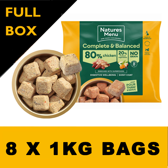 Natures Menu Country Hunter 80/20 Chicken Nuggets with Superfoods 1kg