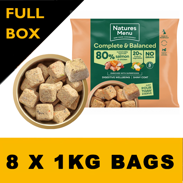 Natures Menu Country Hunter 80/20 Salmon and Chicken Nuggets with Superfoods 1kg
