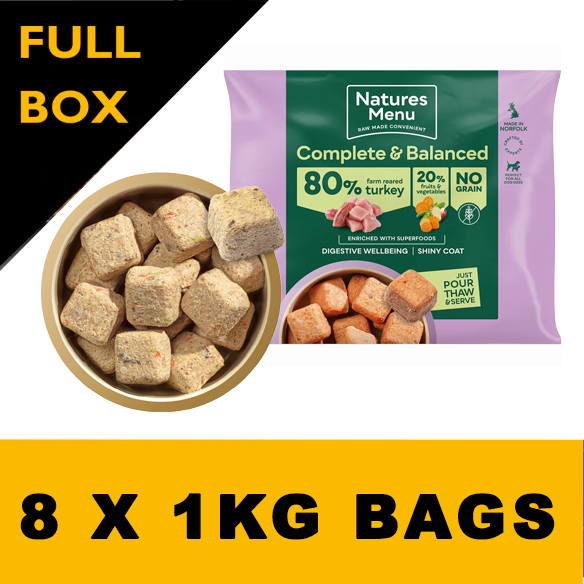 Natures Menu Country Hunter 80/20 Turkey Nuggets with Superfoods 1kg