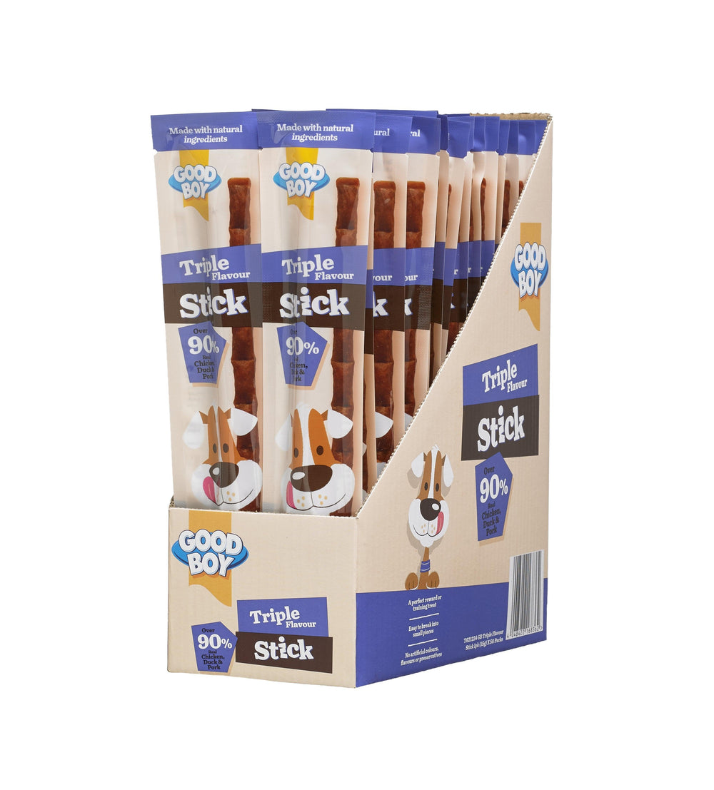 Good Boy Triple Flavour (Chicken, Duck and Pork) Stick 15g - Ormskirk Pets