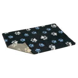 Vetbed Non Slip Blue & White Paw Grey 40x30"
