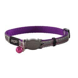 Rogz Nightcat Safety Collar Purple 10Mm