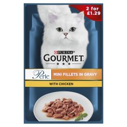 Gourmet Perle Mini Fillets In Gravy Chicken 26x85g