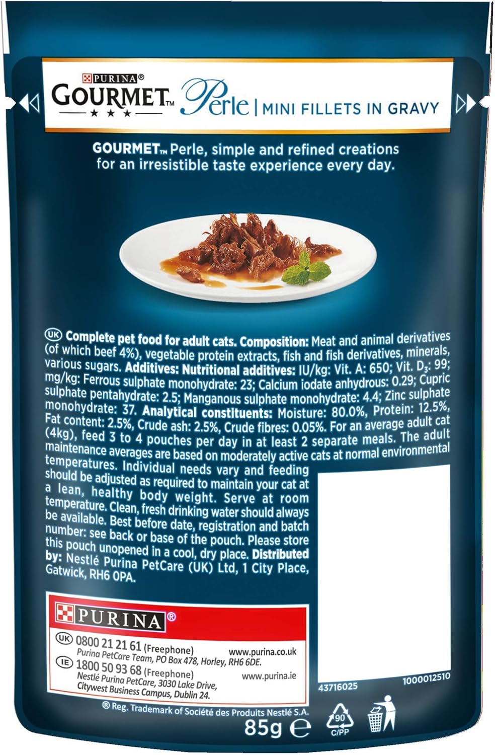Gourmet Perle Mini Fillets In Gravy Beef 26x85g