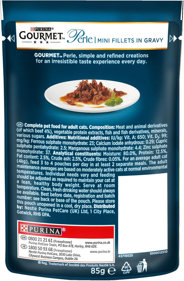 Gourmet Perle Mini Fillets In Gravy Beef 26x85g