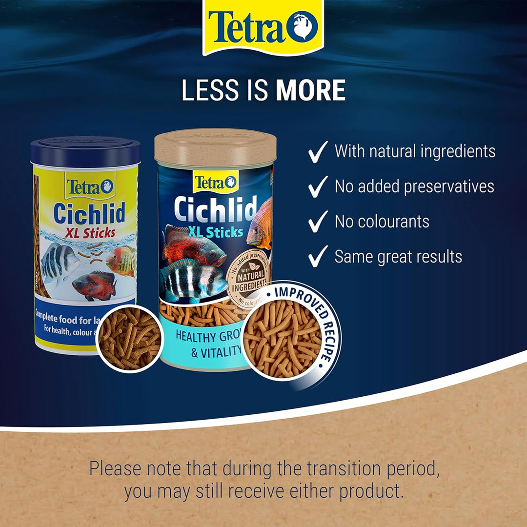 Tetra Cichlid Sticks Xl 500ml/160G