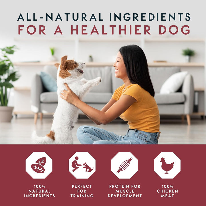 Elkwood 100% Natural Meaty Dog Treats Real Chicken Jerky Strips 70g