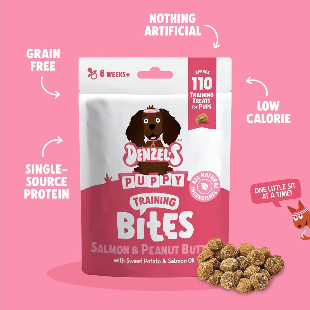 Denzels Puppy Training Bites Salmon & Peanut Butter 100G