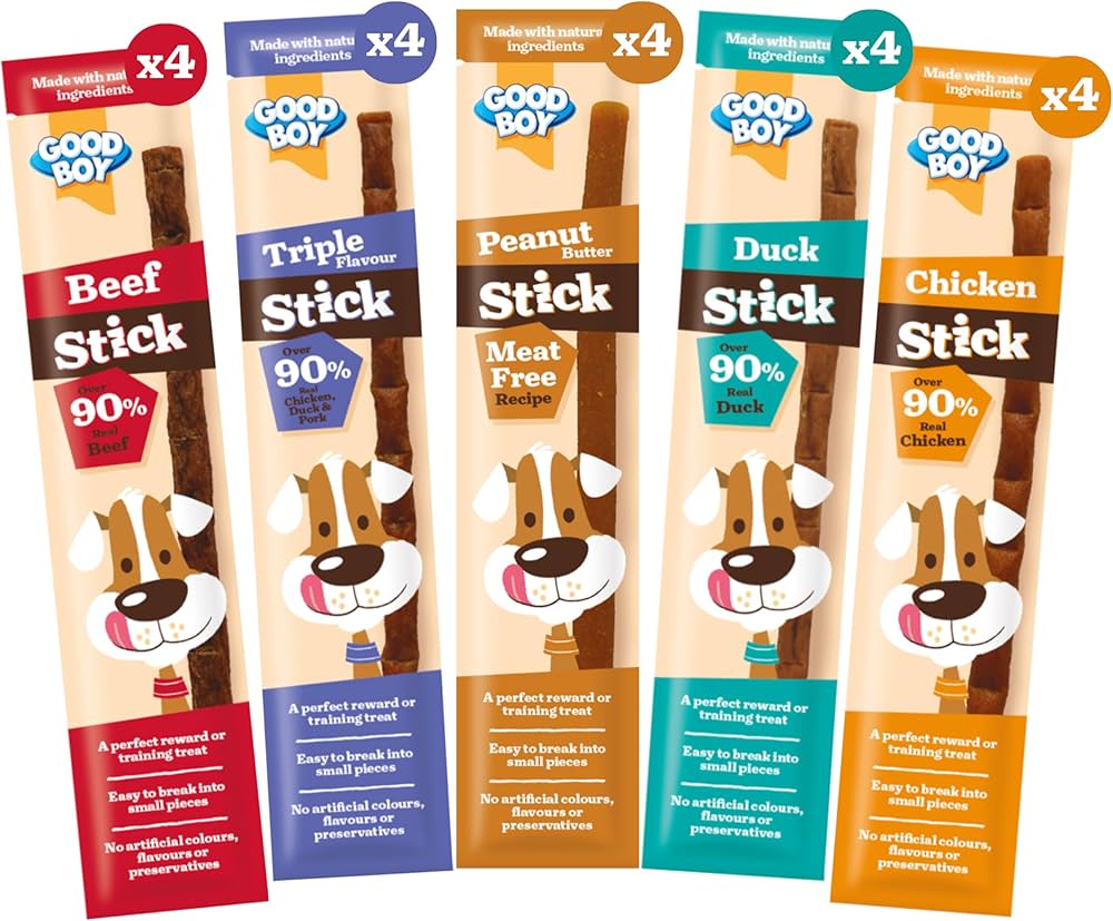 Good Boy Variety Box 20 Meaty Sticks Various Flavours
