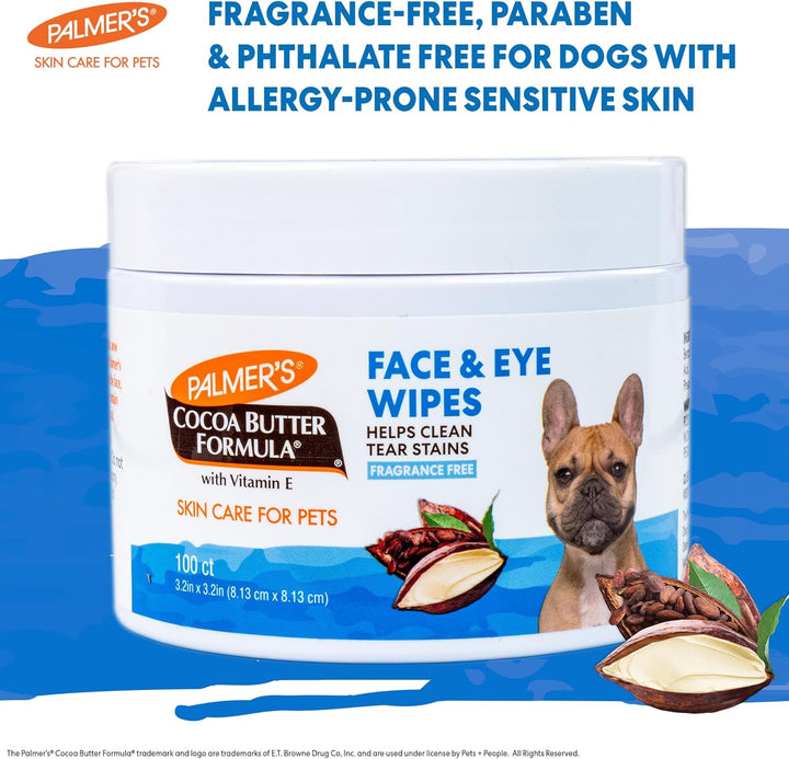 Palmer's For Pets Facial Cleansing Pads With Cocoa Butter 100pk