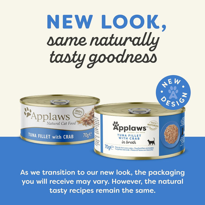 Applaws Cat Tin Tuna & Crab 70g x 24