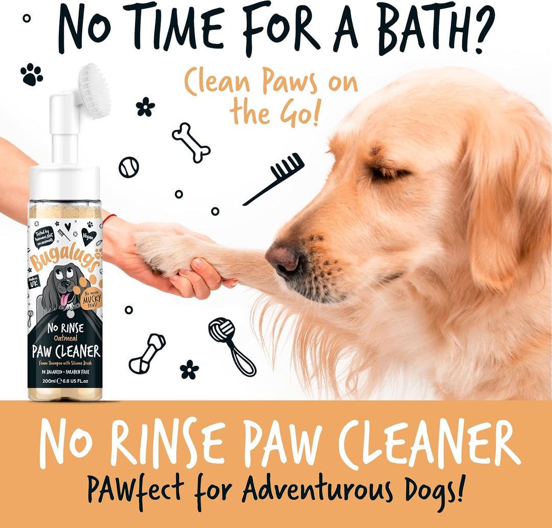 Bugalugs Oatmeal Non Rinse Paw Cleaner 200ml