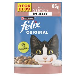 Felix Pouches Original Salmon In Jelly 24x85g