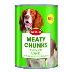 Best-In Dog Meaty Chunks Lamb 12x400g
