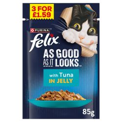 Felix Pouches As Good As It Looks Tuna In Jelly 26x85G