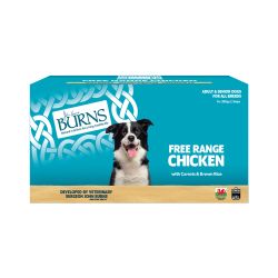 Burns Wet Food Free Range Chicken with Carrots & Brown Rice 8x395g