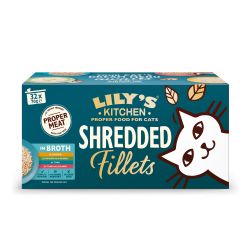 Lily's Kitchen Cat Shredded Fillets in Broth Tins Multipack 32x70g