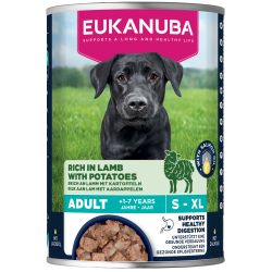 Eukanuba Cans 1-7 Years Adult Dog Lamb &amp; Potato 6 X 400G