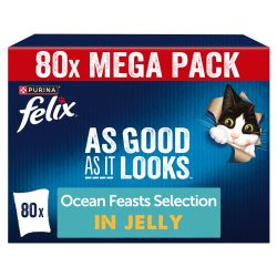 Felix As Good As It Looks Ocean Feasts Selection In Jelly 80 X 85G