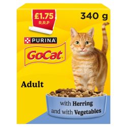 GO-CAT Herring with Vegetables Dry Cat Food 6x340G