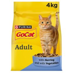 GO-CAT Herring with Vegetables Dry Cat Food 4KG