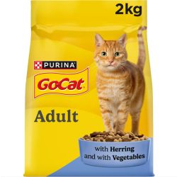 GO-CAT Herring with Vegetables Dry Cat Food 2KG