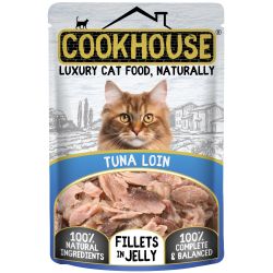 Cookhouse Cat Tuna Loin Fillets In Jelly 18 x 70g