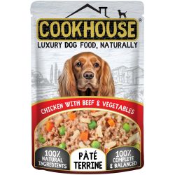 Cookhouse Dog Chicken With Beef & Veg Pate Terrine 15 x 100g