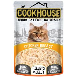 Cookhouse Cat Chicken Breast Fillets in Jelly 18 x 70g