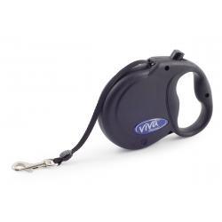 Ancol Viva Extend Lead Black 5m