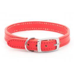 Ancol Leather Collar Red 20-26cm size 1
