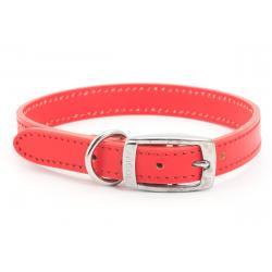 Ancol Leather Collar Red 35-43cm size 4