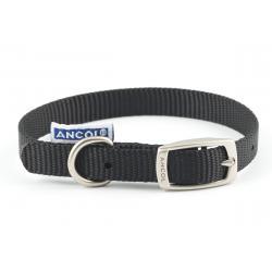 Ancol Nylon Dog Collar Black 20-26cm size 1