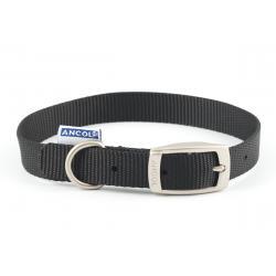 Ancol Nylon Dog Collar Black 28-36cm size 3